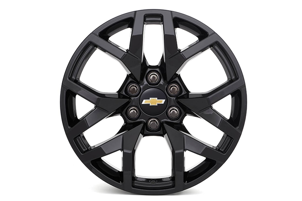 Rin de aluminio de 20 pulgadas negro brillante con 6 brazos para Chevrolet Suburban 2024