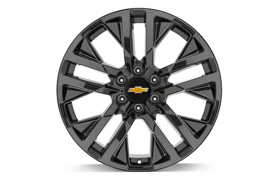 Rin de aluminio de 22 pulgadas negro brillante con 5 brazos