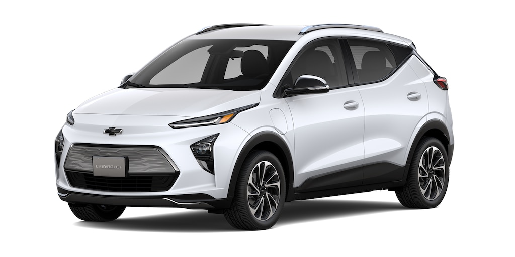 Chevrolet Bolt EUV, SUV eléctrica en color blanco