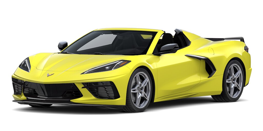Chevrolet Corvette Stingray 2024 en color accelerate yellow metallic