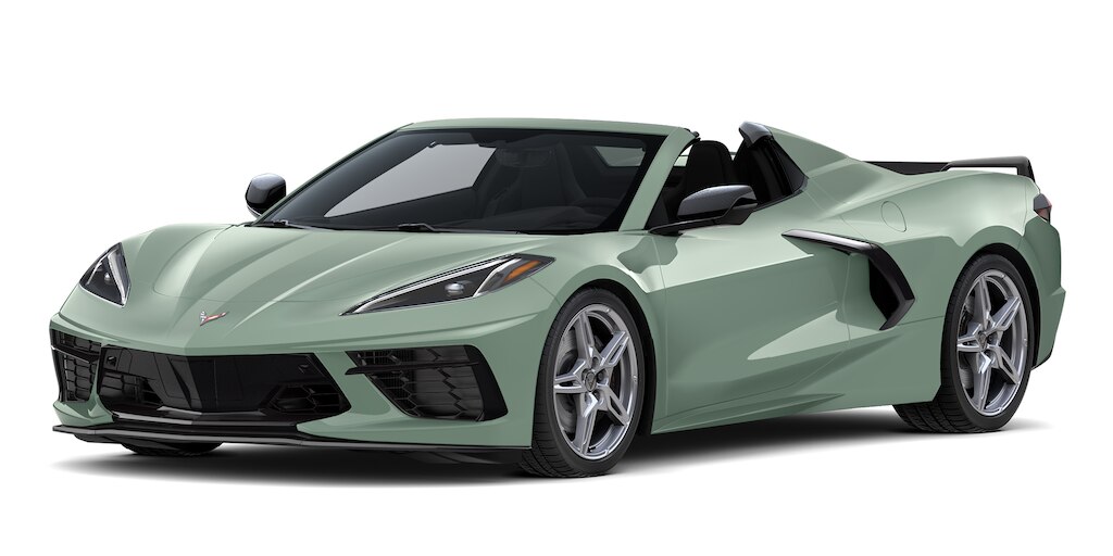 Chevrolet Corvette Stingray 2024 en color cacti green