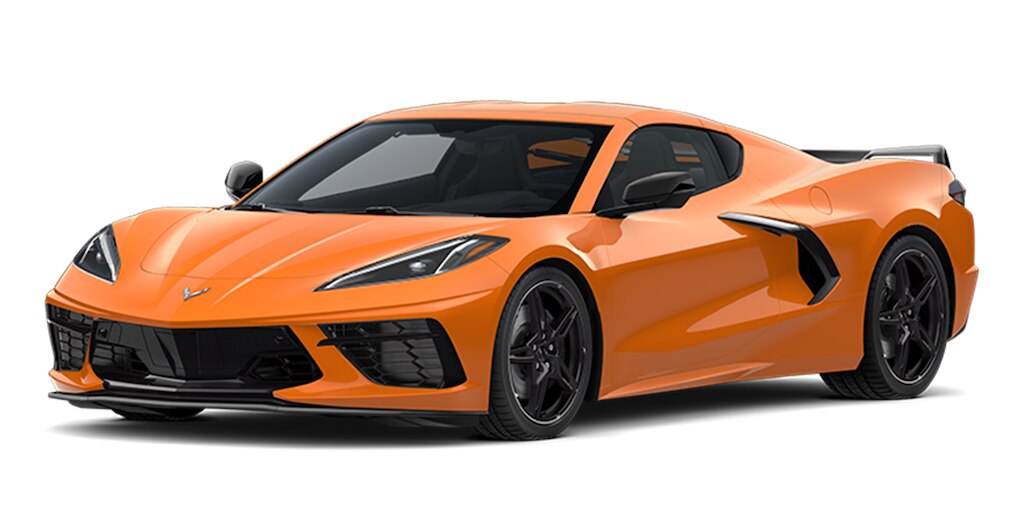 Chevrolet Corvette Stingray 2024 en color amplify orange tintcoat
