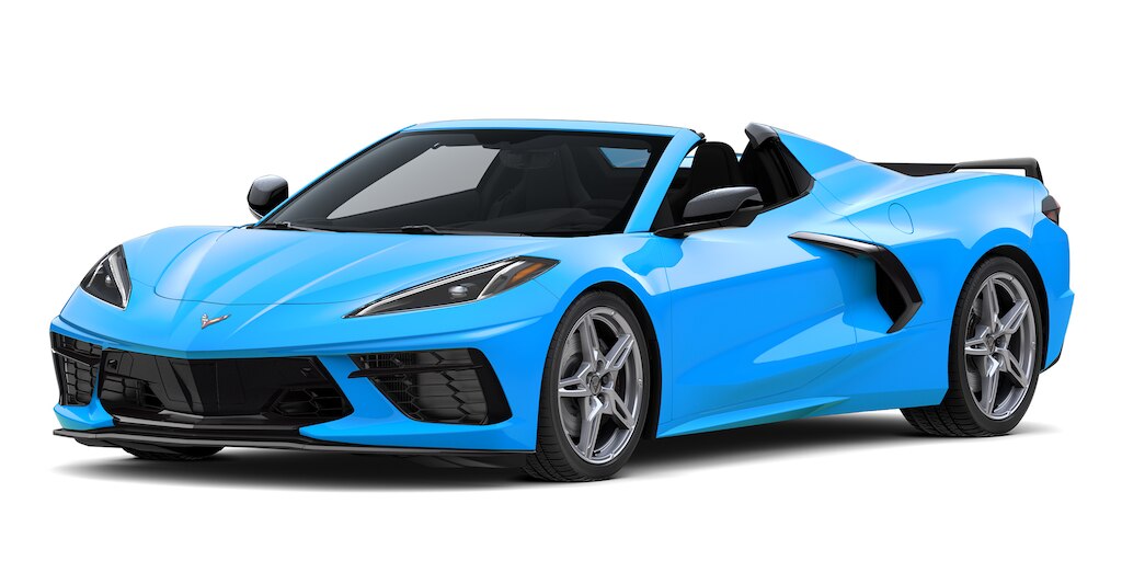 Chevrolet Corvette Stingray 2024 en color rapid blue