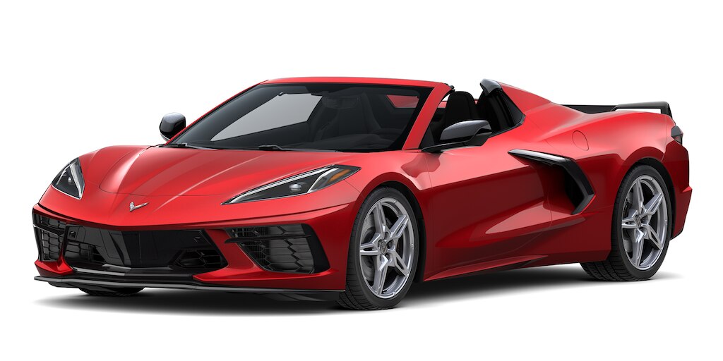 Chevrolet Corvette Stingray 2024 en color red mist metallic tintcoat