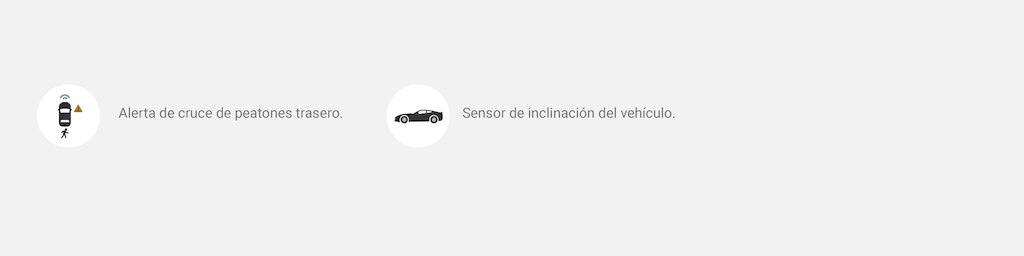 Íconos de seguridad para Corvette 2024, alerta de cruce de peatones trasero y sensor de inclinación del vehículo