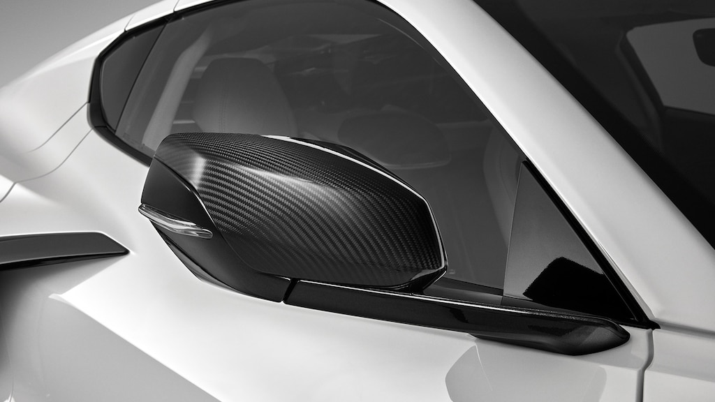 Cubiertas de espejo en fibras de carbono para chevrolet Corvette Z06 2025
