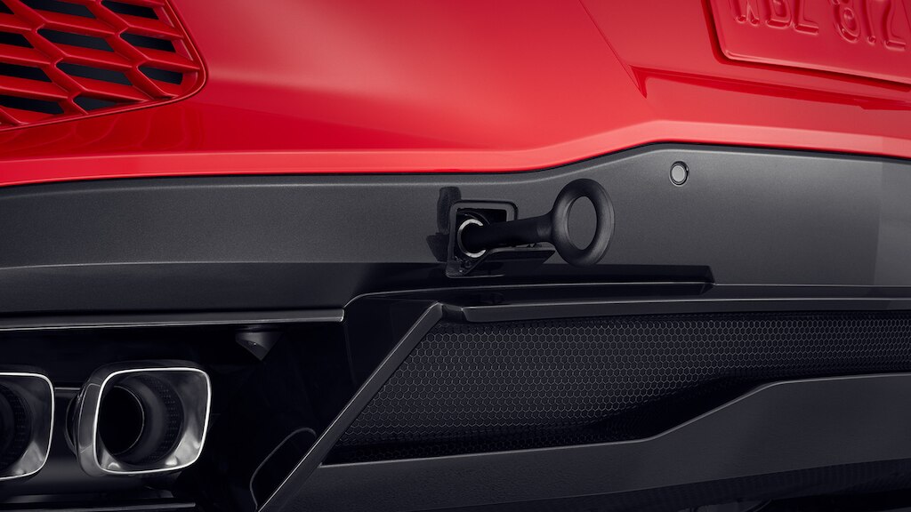 Ganchos de amarre negros disponibles para Chevrolet Corvette Z06 2025