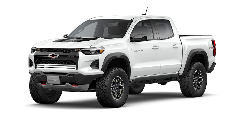 Camioneta todoterreno 4x4 Chevrolet Colorado ZR2 2025 en color blanco