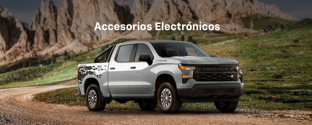 Catálogo de accesorios electrónicos para tu camioneta de trabajo Chevrolet Silverado Turbo 2025